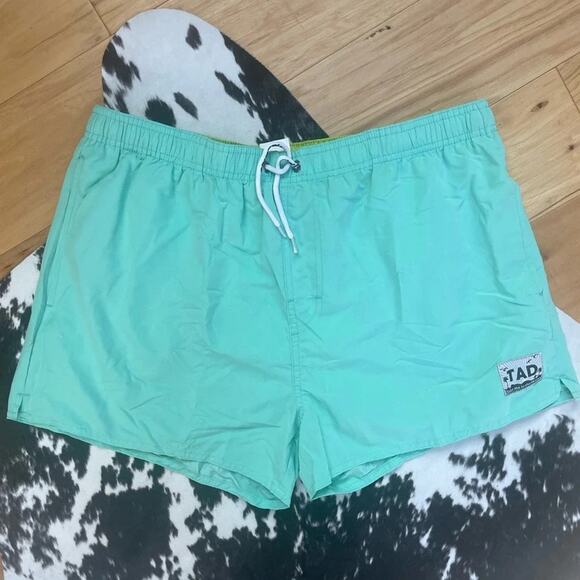 Taddlee Men’s Size US Large Mint Green Swim Trunks Shorts - Picture 1 of 4